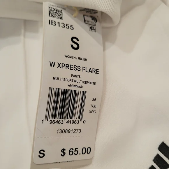 Adidas W Xpress Flare Crop Pants - Picture 7 of 8